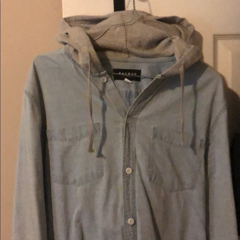 Pacsun Jean hooodie flannel